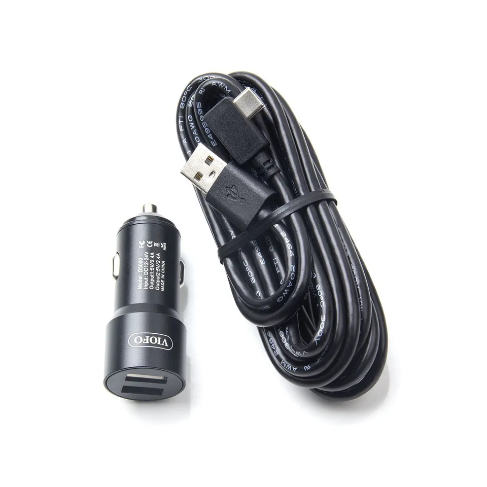 viofo-vs1-type-c-dual-usb-autoladeger-t-mit-3-5-m-stromkabel image 1