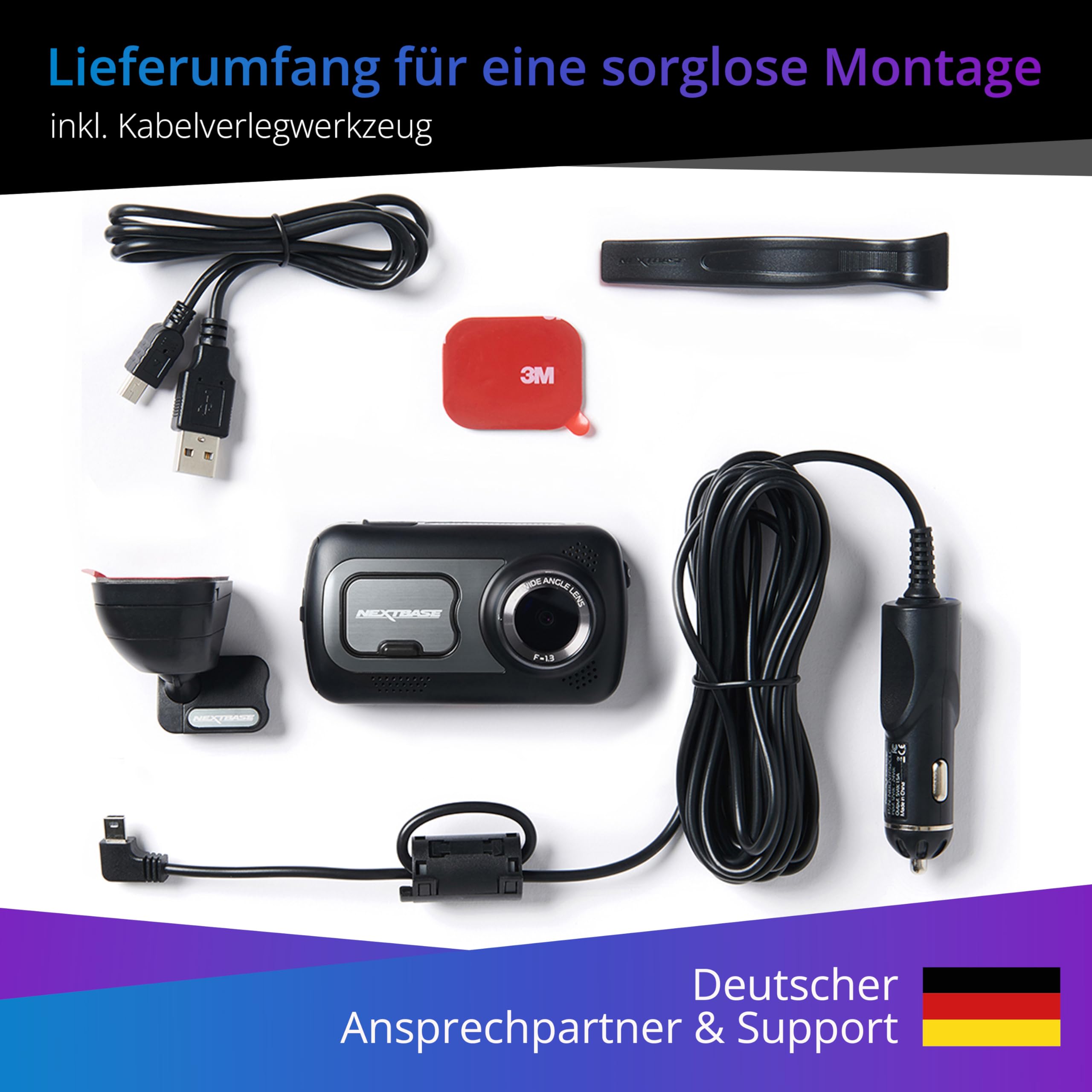nextbase-522gw-dashcam-auto-vorne-1440p-mit-parkmodus-und-nachtsicht image 7