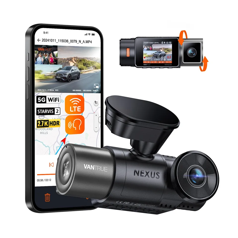 vantrue-nexus-2x-2-kanal-dashcam-2-7k-1080p-mit-sony-starvis-2-und-hdr image 1
